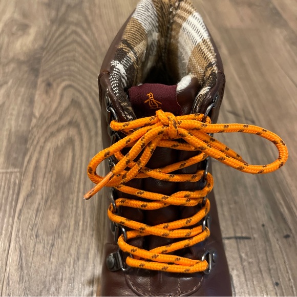 EUC Kids’ Original Penguin By Munsingwear Brown Boots - Size 3 - Picture 3 of 5